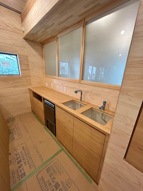 名古屋市　オーダーメイド木製家具　キッチン